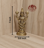 Buy Brass Tirupati Balaji Perumal Idol Online – 7 inch, 850g Handcrafted Venkateswara Statue for Pooja, Temple & Wealth Blessings
