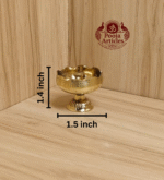 Buy Brass Tomato Diya – 30 g, 1.4″ Divine Round Puja Vilakku For Home Use & Gifts