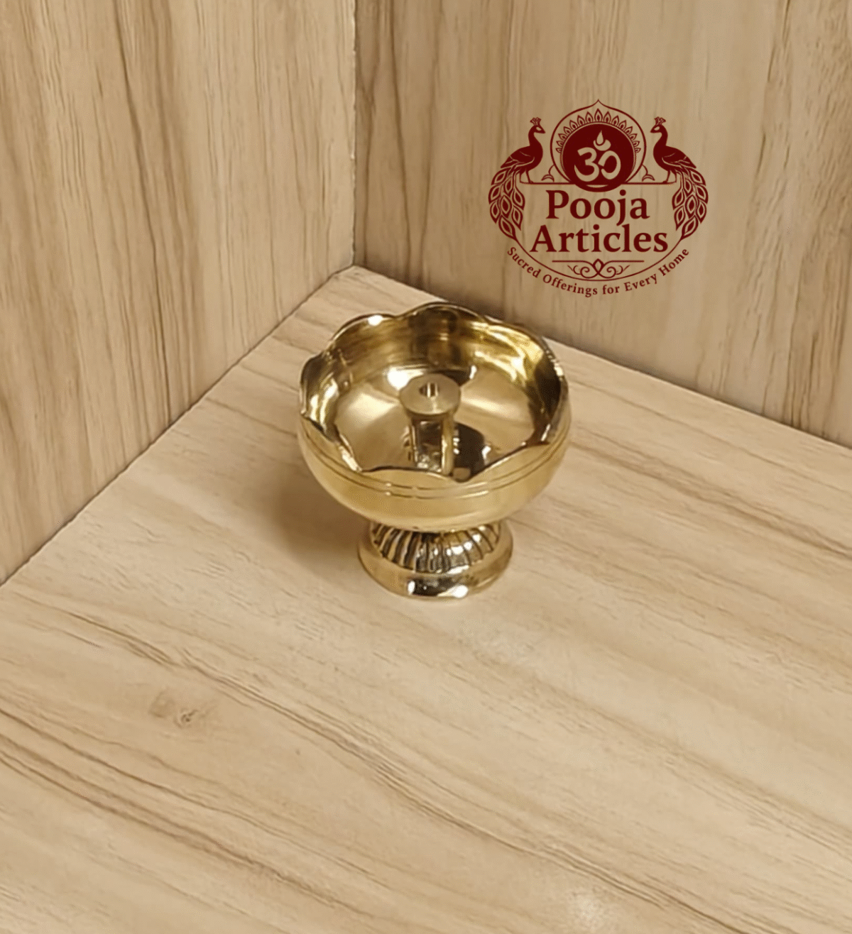 Buy Brass Tomato Diya – 40 g, 1.5″ Powerful Round Festival Vilakku For Home Use & Pooja