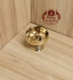 Buy Brass Tomato Diya – 40 g, 1.5″ Powerful Round Festival Vilakku For Home Use & Pooja