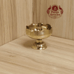 Buy Brass Tomato Diya – 40 g, 1.5″ Powerful Round Festival Vilakku For Home Use & Pooja