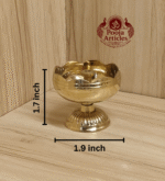 Buy Brass Tomato Diya – 70 g, 1.7″ Powerful Festival Round Vilakku For Pooja Use & Home