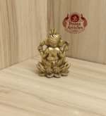 Buy Brass Turban Ganesha Statue – 70g, 1.9" Handcrafted Lord Ganesha Idol For Home & Pooja Use