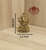 Buy Brass Turban Ganesha Statue – 70g, 1.9" Handcrafted Lord Ganesha Idol For Home & Pooja Use