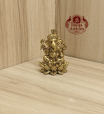 Buy Brass Turban Ganesha Statue – 70g, 1.9" Handcrafted Lord Ganesha Idol For Home & Pooja Use
