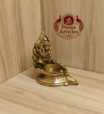 Buy Brass Varahi Vilakku Online – 350g, 3" Divine Brass Varahi Lamp for Pooja