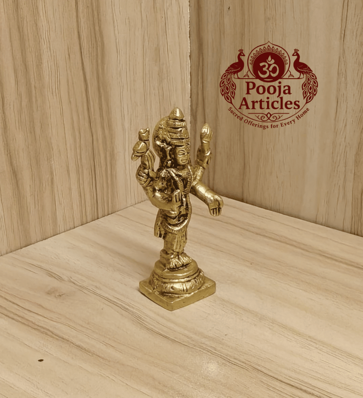 Buy Brass Vasavi Kanyaka Parameshwari Devi Statue – 90g, 2.9″ Handcrafted Divine Goddess Idol For Home Use & Pooja