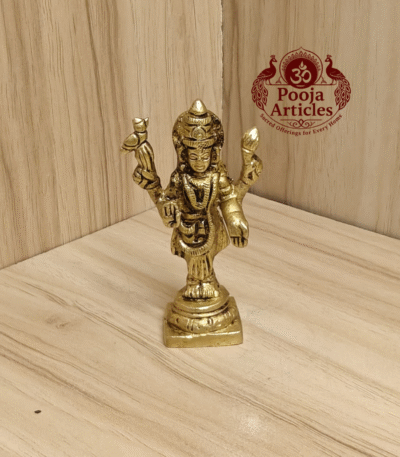 Buy Brass Vasavi Kanyaka Parameshwari Devi Statue – 90g, 2.9″ Handcrafted Divine Goddess Idol For Home Use & Pooja