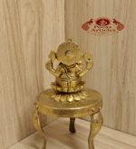 Buy Brass Vinayagar Statue – 280g, 3″ Handcrafted Lord Ganesha Idol