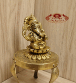 Buy Brass Vinayagar Statue – 280g, 3″ Handcrafted Lord Ganesha Idol