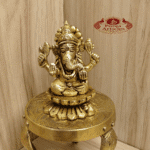 Buy Brass Vinayagar Statue – 280g, 3″ Handcrafted Lord Ganesha Idol
