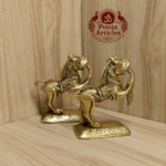 Buy Brass Yali Set Of 2 – 1.120kg, 4.2" Traditional Brass Yali Idol for Home & Pooja