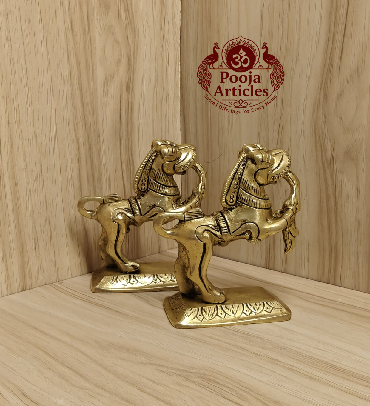 Buy Brass Yali Set Of 2 – 1.120kg, 4.2" Traditional Brass Yali Idol for Home & Pooja Buy Brass Yali Set Of 2 – 1.120kg, 4.2" Traditional Brass Yali Idol for Home & Pooja