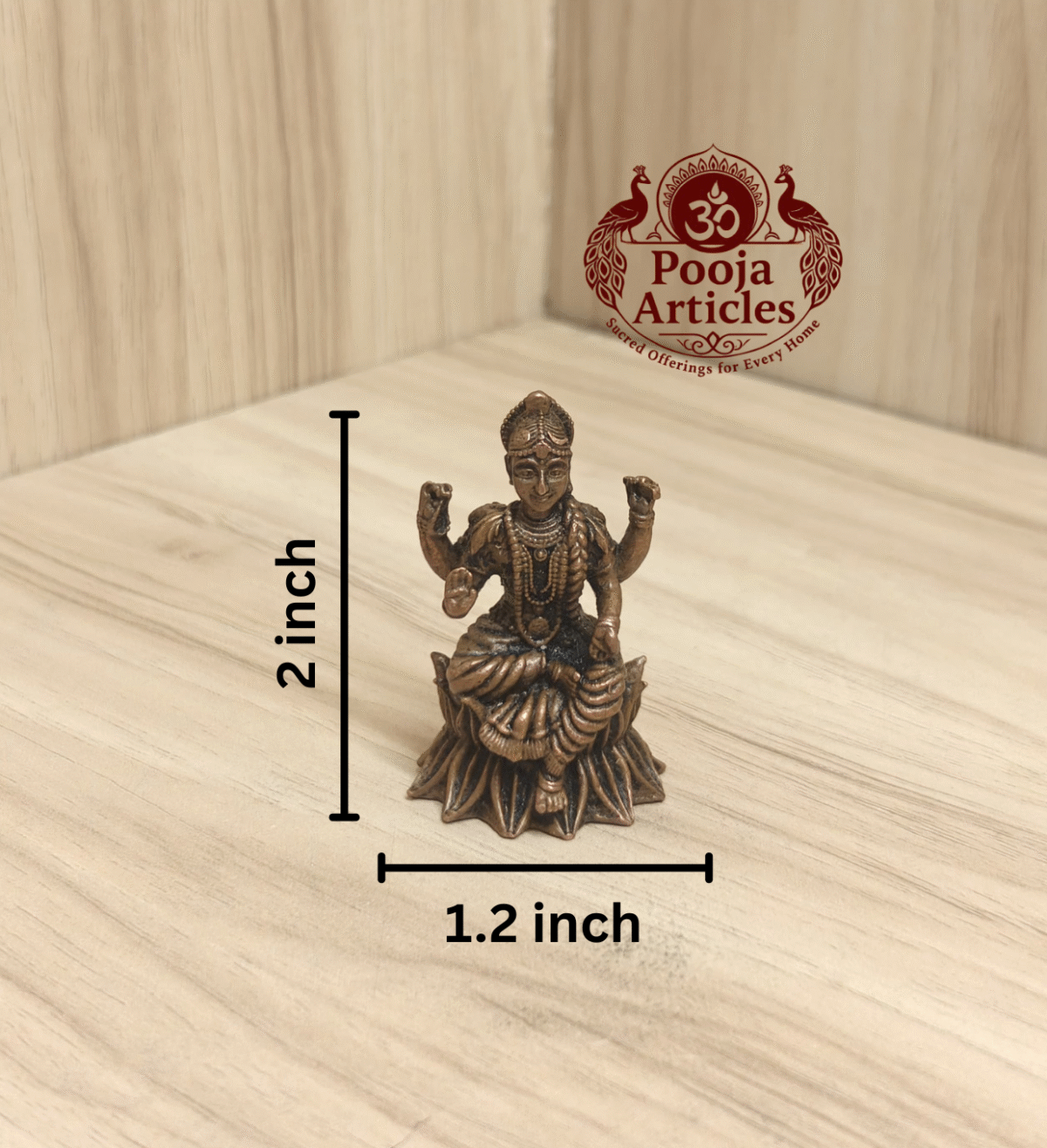 Buy Copper Balambika Idol Online – 2″, 70 gram Handcrafted Divine Idol for Wisdom & Blessings