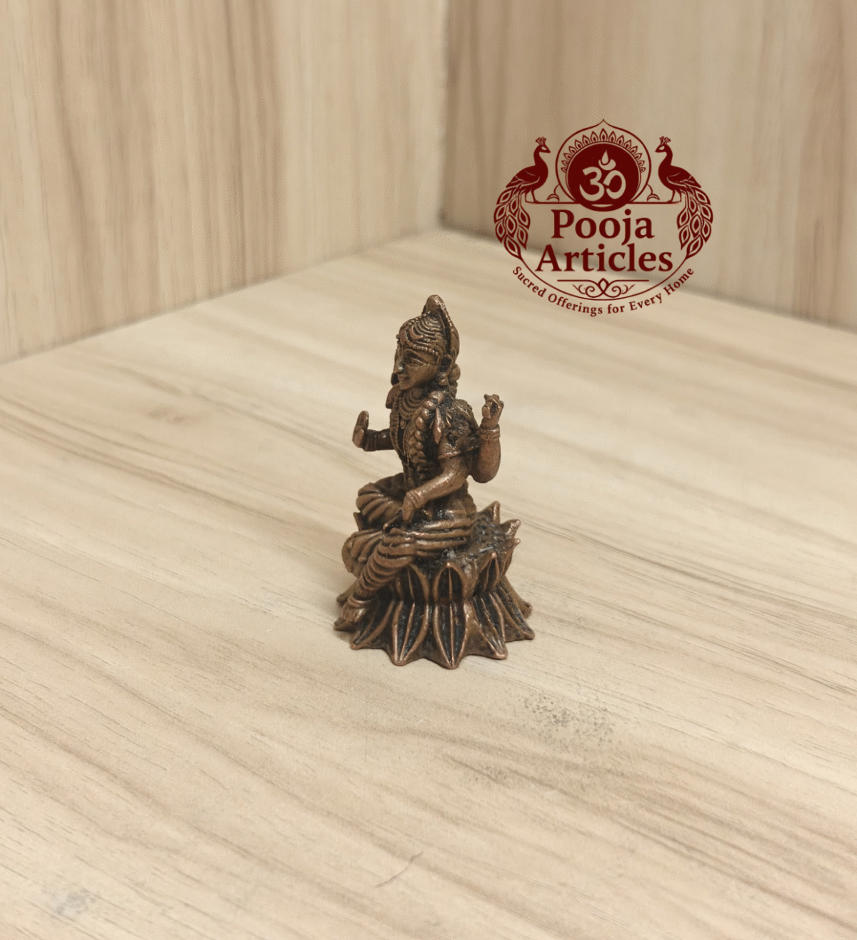 Buy Copper Balambika Idol Online – 2″, 70 gram Handcrafted Divine Idol for Wisdom & Blessings