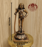 Buy Copper Dhandayuthapani Swamy Idol – 200g, 4.2" – Spiritual Copper Statue for Pooja & Home Decor