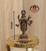 Buy Copper Dhanvantari Idol Online – 80 g, 3 inch Handcrafted Dhanvantari Idol for Health & Healing Support