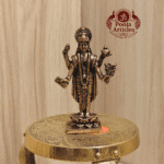 Buy Copper Dhanvantari Idol Online – 80 g, 3 inch Handcrafted Dhanvantari Idol for Health & Healing Support