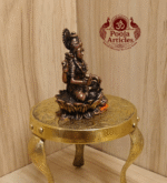 Buy Copper Lakshmi Idol Sitting on Lotus with Coin Pot Online 2.4" – Divine Prosperity for Home & Office
