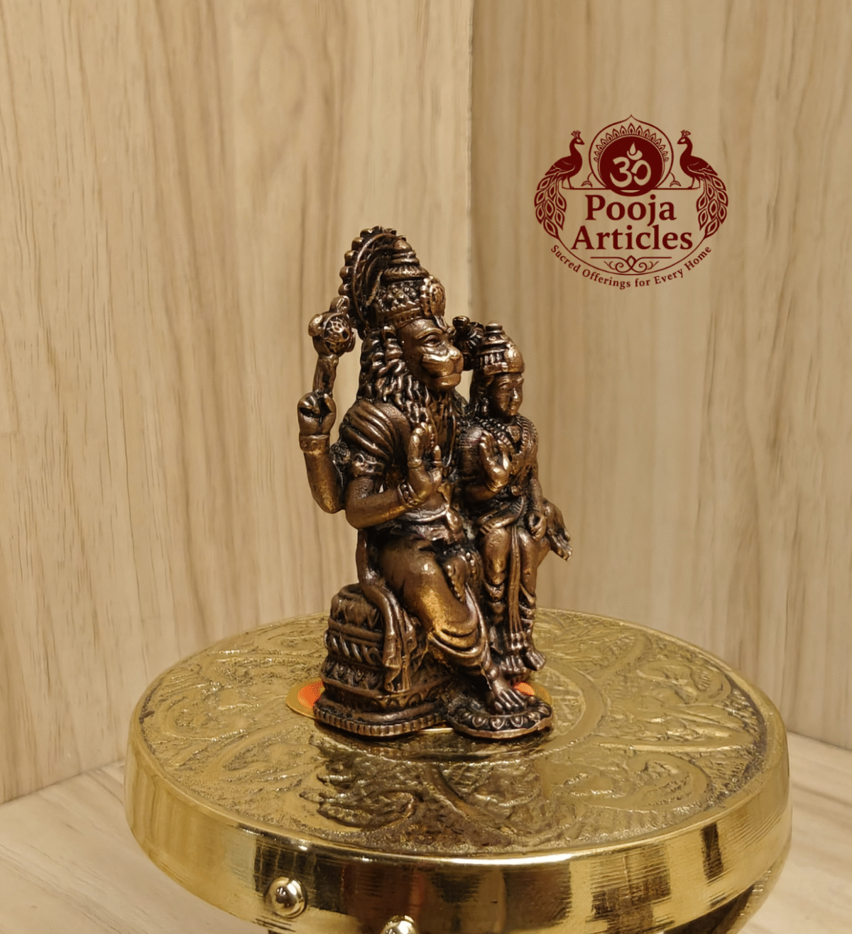 Buy Copper Narasimha Idol Online – Handcrafted Ugra Narasimha Idol for Pooja & Vastu (100g, 2.2 inch)