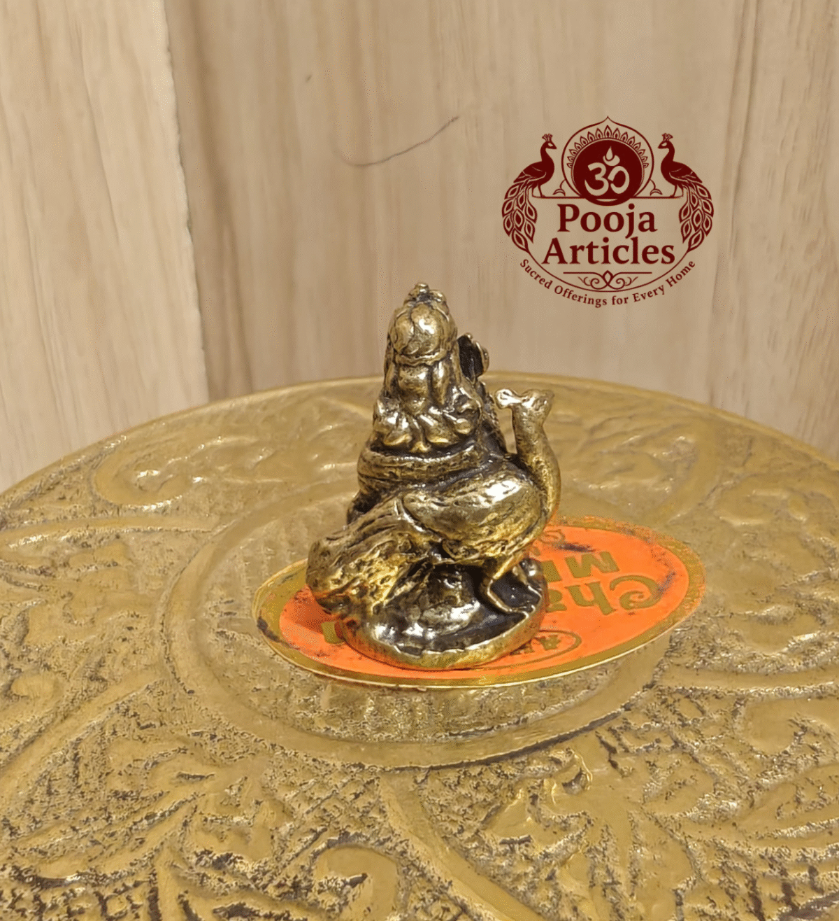 Buy Miniature Brass Balamurugan Statue Online – 20 g, 1" Handcrafted Vel Idol for Pooja & Blessings