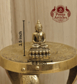 Buy Miniature Brass Buddha Statue – 30 g, 1.5″ Handcrafted Spiritual Idol For Gifts & Pooja Use