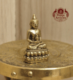 Buy Miniature Brass Buddha Statue – 30 g, 1.5″ Handcrafted Spiritual Idol For Gifts & Pooja Use