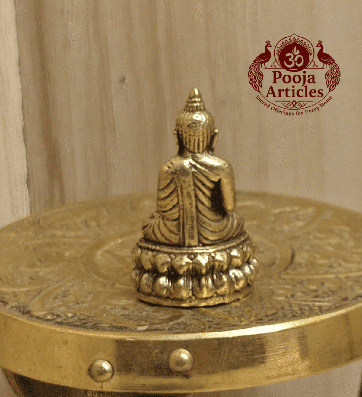 Buy Miniature Brass Buddha Statue – 30 g, 1.5″ Handcrafted Spiritual Idol For Gifts & Pooja Use