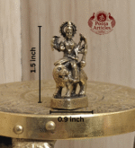 Buy Miniature Brass Durga Devi Statue – 15g, 1.5″ Handcrafted Divine Goddess Idol For Gifts & Puja