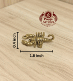 Buy Miniature Brass Scorpion Figurine Online – 15g, 1.8" Handcrafted Zodiac Brass Scorpio Idol for Astrology & Home Décor