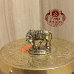 Buy Miniature Cow and Calf Statue – 20 g, 1" Divine Kamadhenu Idol for Pooja & Vastu