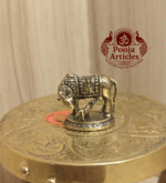 Buy Miniature Cow and Calf Statue – 20 g, 1" Divine Kamadhenu Idol for Pooja & Vastu
