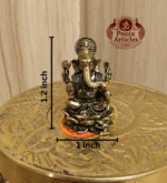 Buy Miniature Ganesh Idol Online – 20 g, 1.2" Compact Ganesh Murti for Pooja & Gifts