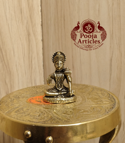 Buy Miniature Hanuman Idol Online – 20g, 1.5" Small Hanuman Idol for Pooja, Car, and Gifting