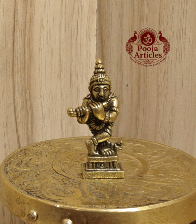 Buy Miniature Krishna Murti – 18g, 1.6 Inch Handcrafted Little Krishna Idol for Home, Temple & Return Gifts