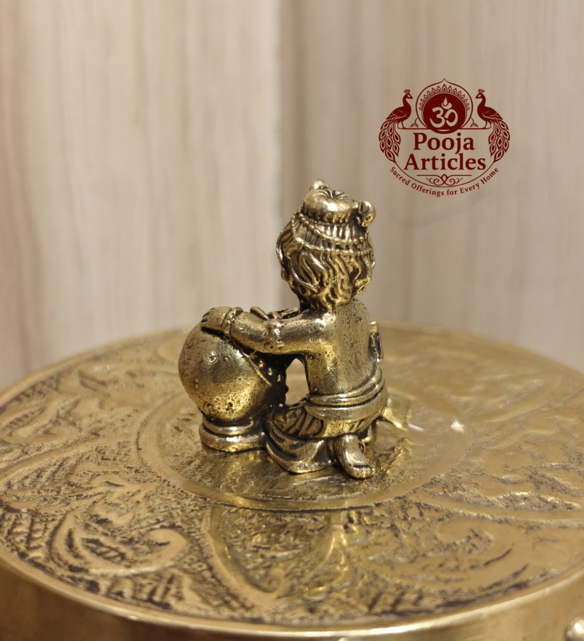 Buy Miniature Krishna Statue Online – 25 g, 1.1" Compact Divine Idol for Pooja & Gifting