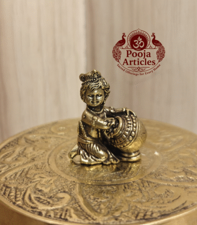 Buy Miniature Krishna Statue Online – 25 g, 1.1" Compact Divine Idol for Pooja & Gifting