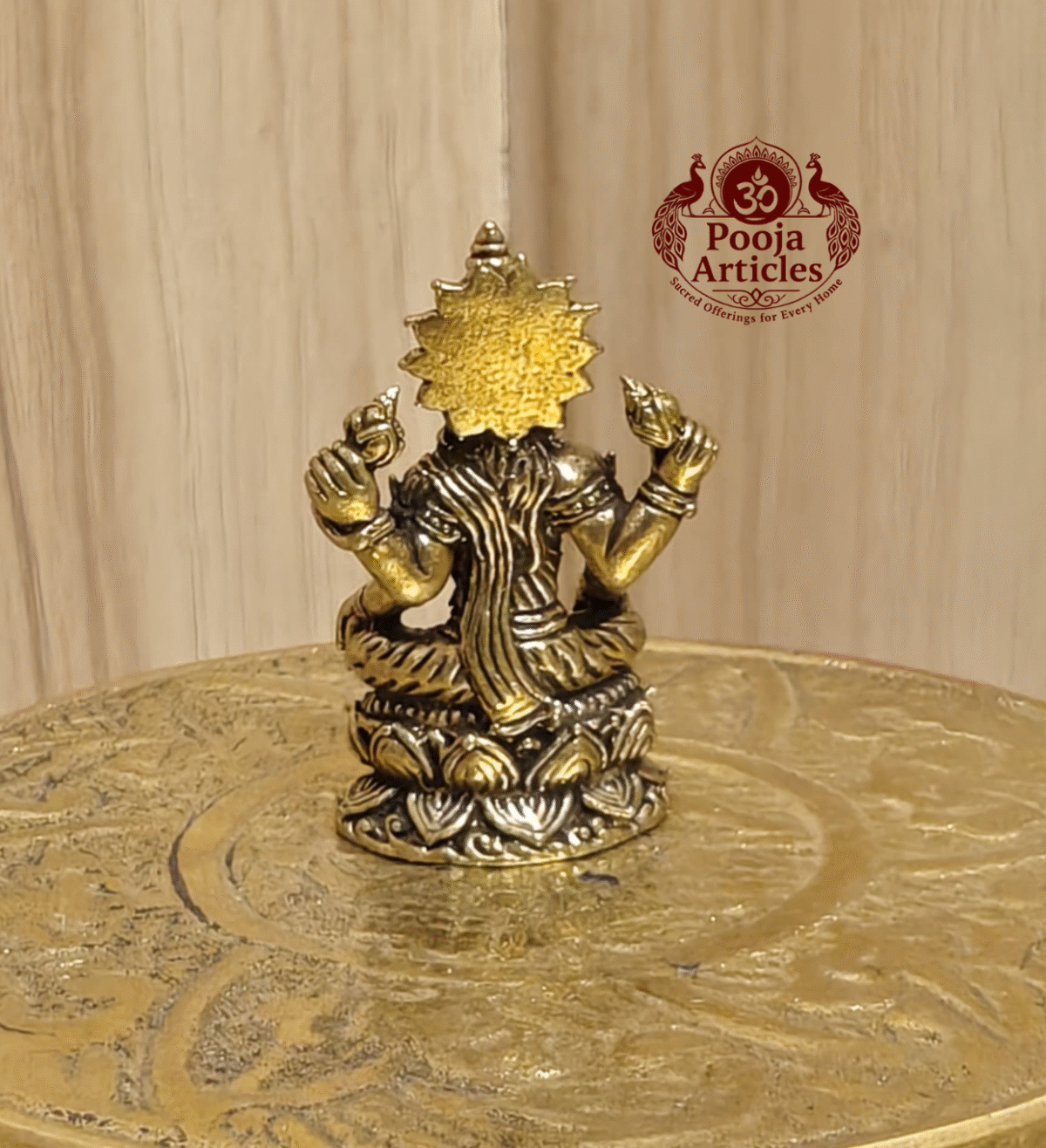 Buy Miniature Lakshmi Idol – 20g, 1.4 Inch Handcrafted Goddess of Wealth for Home, Temple & Return Gifts