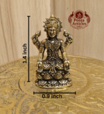 Buy Miniature Lakshmi Idol – 20g, 1.4 Inch Handcrafted Goddess of Wealth for Home, Temple & Return Gifts