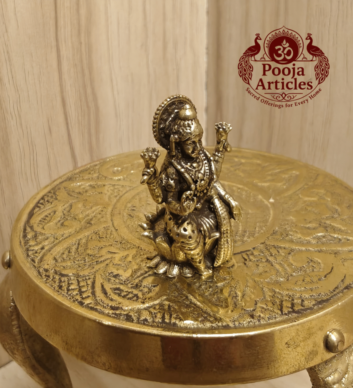 Buy Miniature Lakshmi Statue Online – 20 g, 1" Compact Divine Idol for Prosperity & Pooja