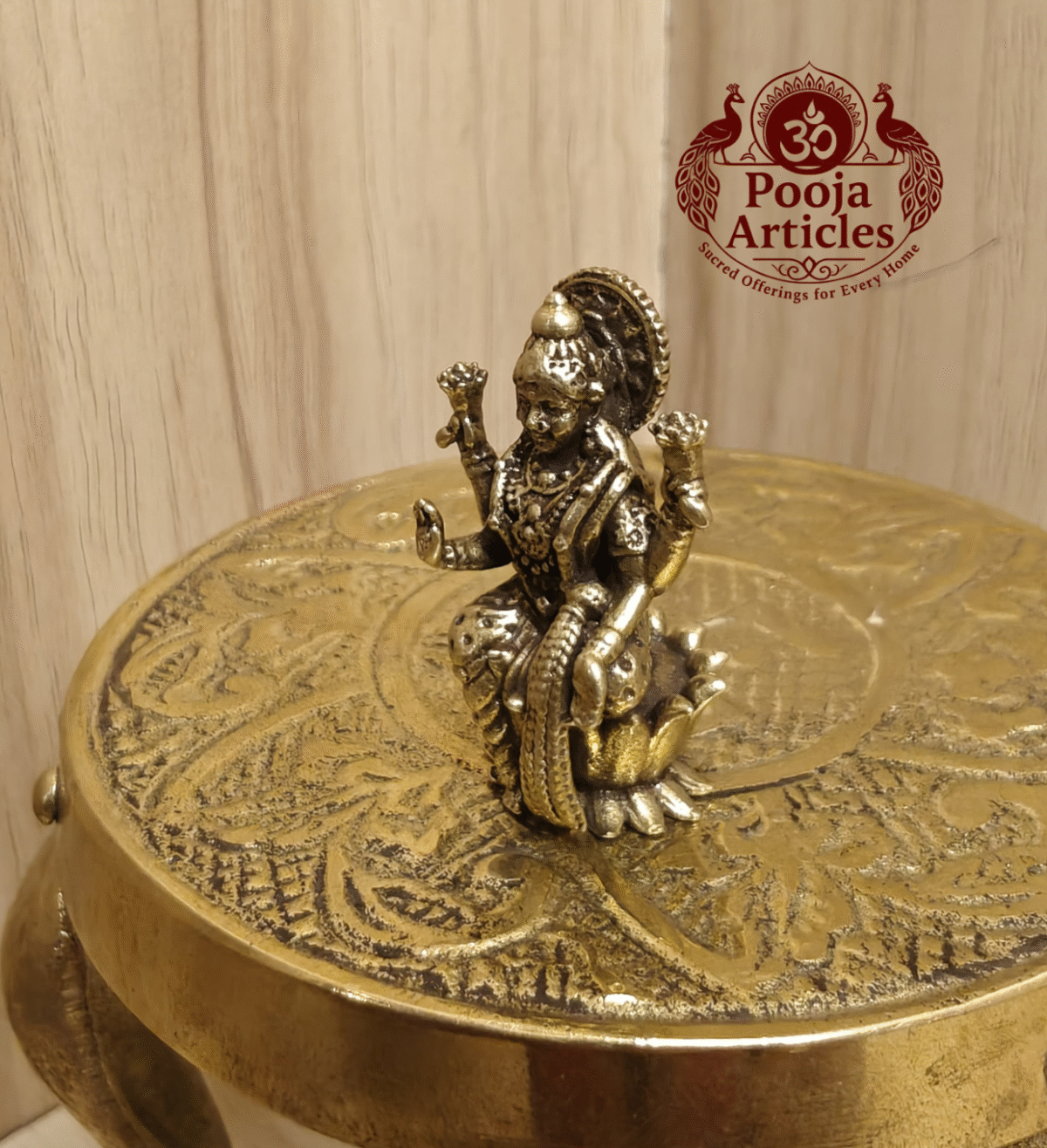 Buy Miniature Lakshmi Statue Online – 20 g, 1" Compact Divine Idol for Prosperity & Pooja