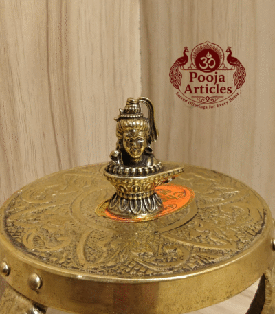 Buy Miniature Shiva Lingam Statue Online – 28 g, 1.4" Compact Divine Lingam Idol for Pooja & Blessings
