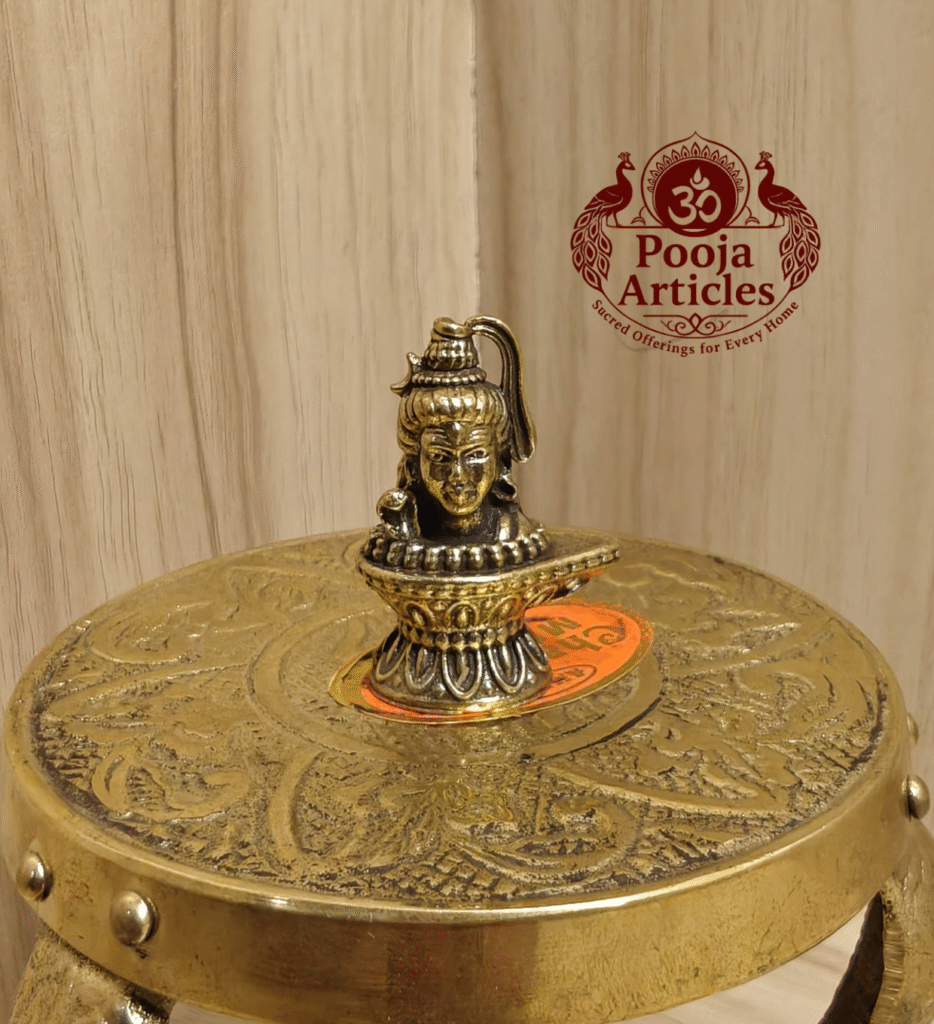Buy Miniature Shiva Lingam Statue Online – 28 g, 1.4" Compact Divine Lingam Idol for Pooja & Blessings