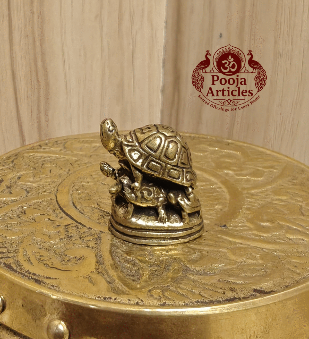 Buy Miniature Tortoise Statue – 20g, 0.9 Inch Robust Handcrafted Spiritual Brass Idol