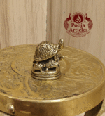 Buy Miniature Tortoise Statue – 20g, 0.9 Inch Robust Handcrafted Spiritual Brass Idol
