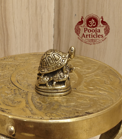 Buy Miniature Tortoise Statue – 20g, 0.9 Inch Robust Handcrafted Spiritual Brass Idol