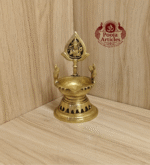Buy Murugan With Peacock Diya Online – 370g, 5" Handcrafted Brass Lord Murugan Idol with Diya for Pooja and Home Decor