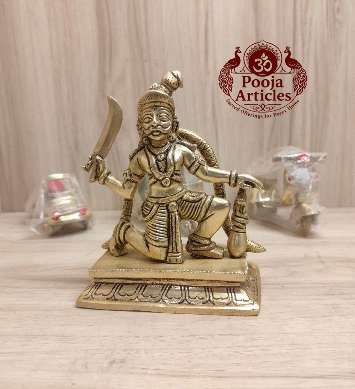 Buy Nondi Karuppasamy Swamy Statue Online – 970g, 5 Inch | Bronze Idol for Divine Protection & Pooja Decor