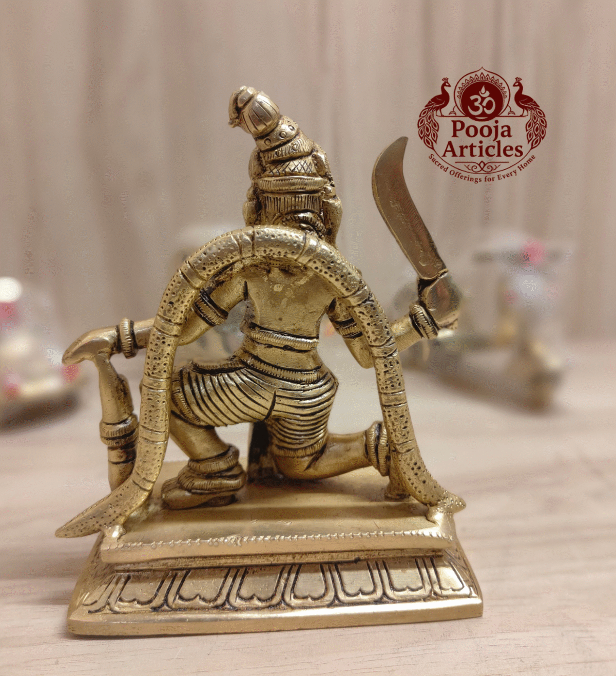 Buy Nondi Karuppasamy Swamy Statue Online – 970g, 5 Inch | Bronze Idol for Divine Protection & Pooja Decor