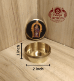 Buy Palani Murugan Kunguma Holder Online – 40 g, 2" Powerful Brass Kumkum Holder for Pooja & Gifting